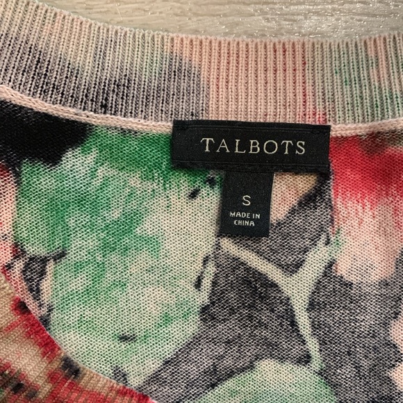 Talbots floral cardigan ladies size small - Picture 2 of 3